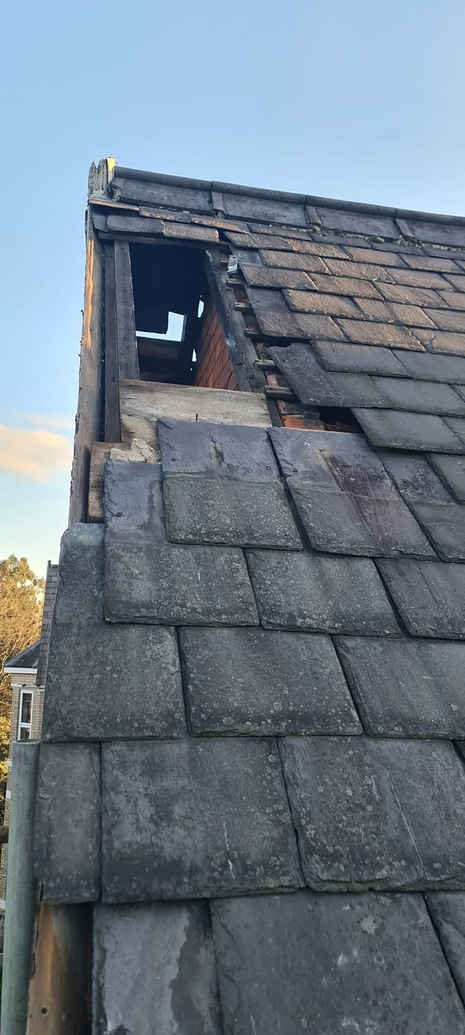 Slate roof Repair